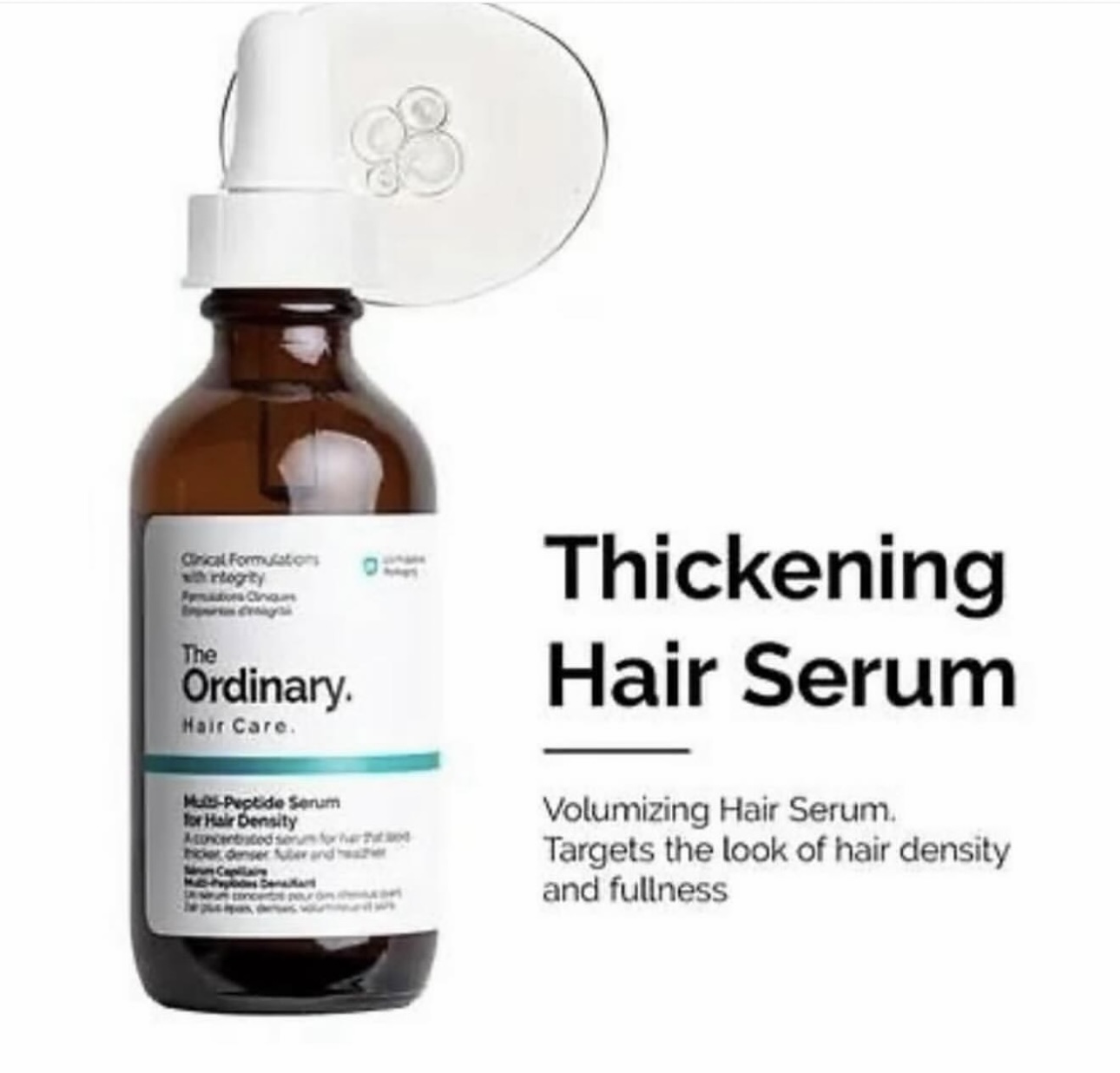 سرم مولتی پپتید پرپشت کننده و ضخیم کننده مو اوردینری  The Ordinary Multi-Peptide Serum for Hair Density